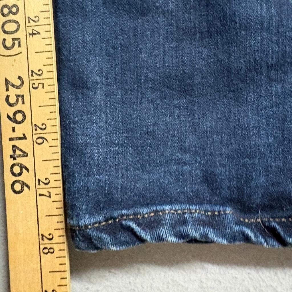 Lee Flex Motion Regular Fit Straight Leg Jeans Womens 22W Petite Blue Denim Mid