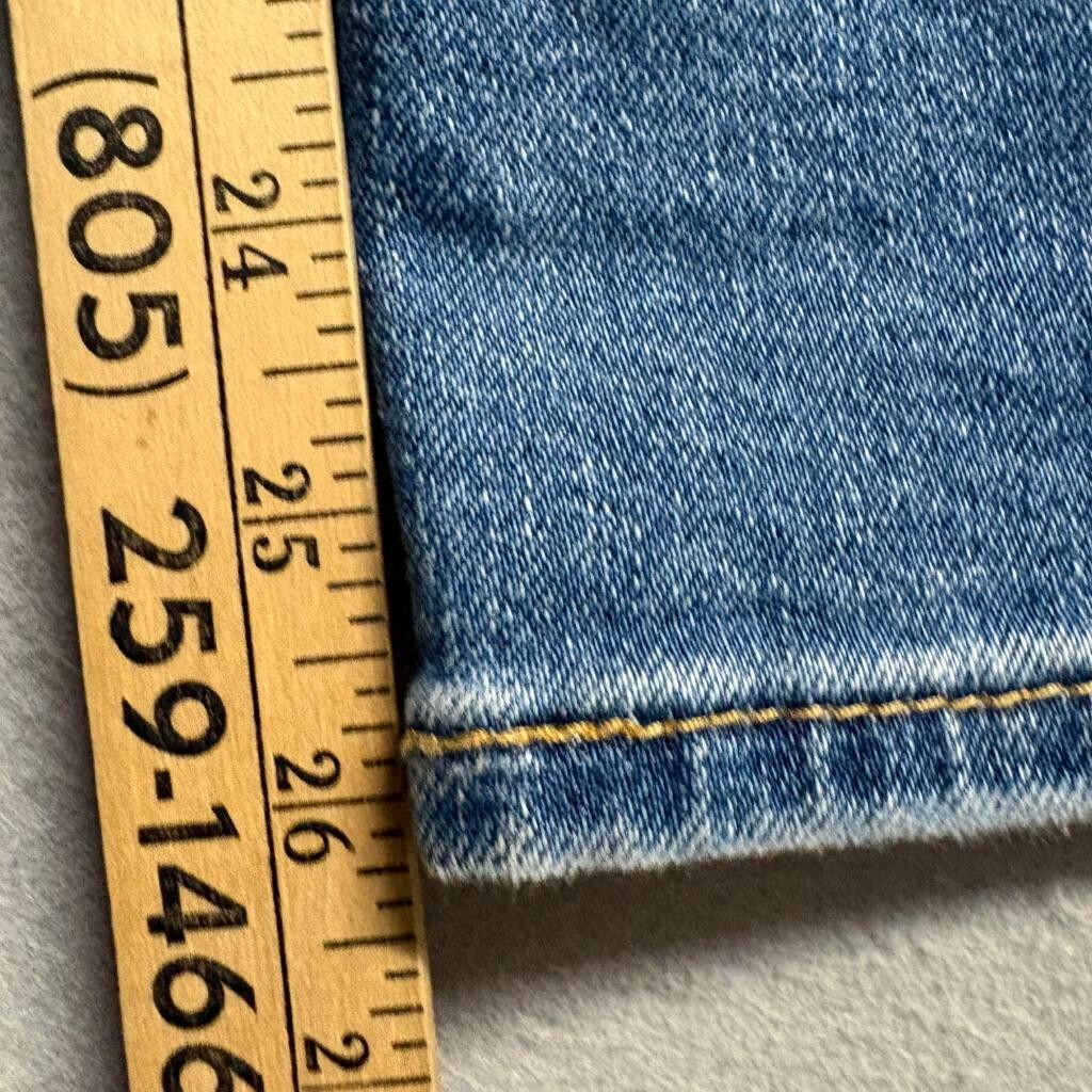 Levi's Ribcage Straight Ankle Jeans Womens 29 Blue Denim High Rise Stretch