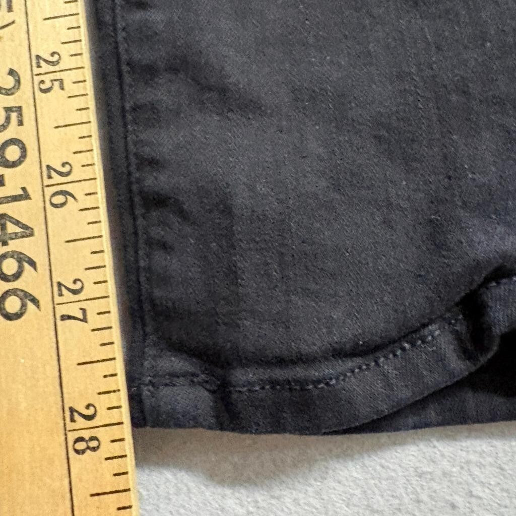 Frame Denim Le Skinny de Jeanne Jeans Womens 24 Black Film Noir Stretch Slim