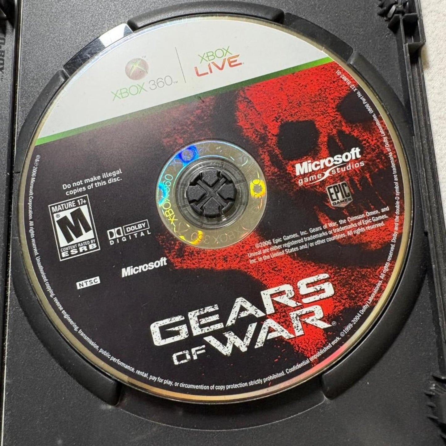 Gears of War Xbox 360 Game Disc Only in Generic Case