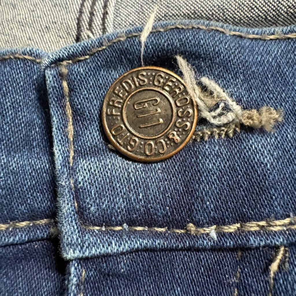 Fredis Geross Co Mens Jeans Size 34x32 Blue Denim Straight Leg Hecho En Mexico