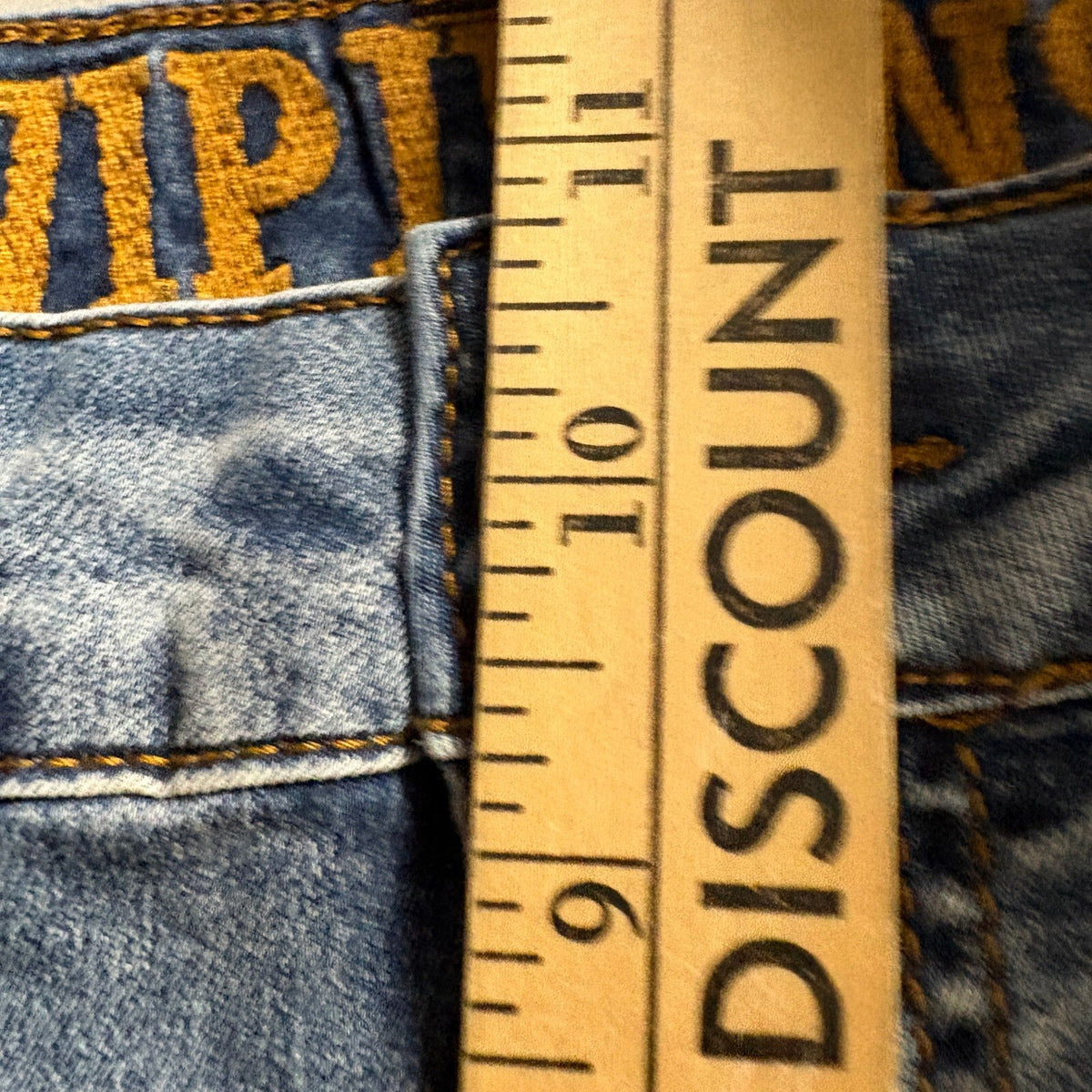 VIP Jeans Womens Size 11 Cargo Jogger Jeans Blue Denim Elastic Cuffs Stretch