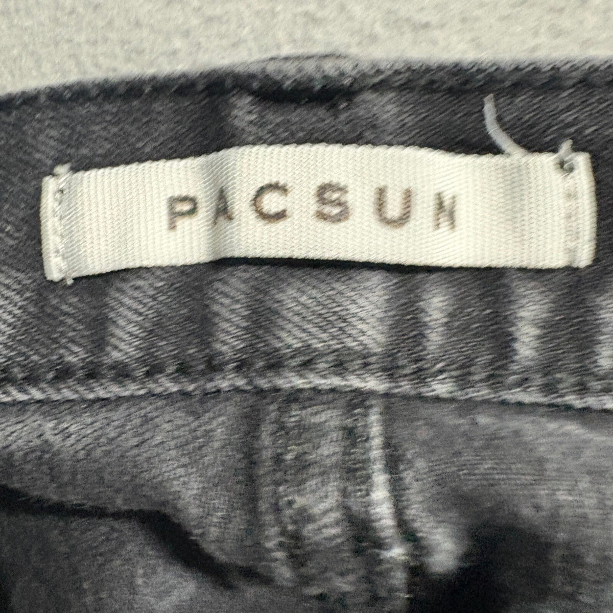 PacSun Skinny Jeans Mens 33x30 Black Distressed Ripped Moto Denim