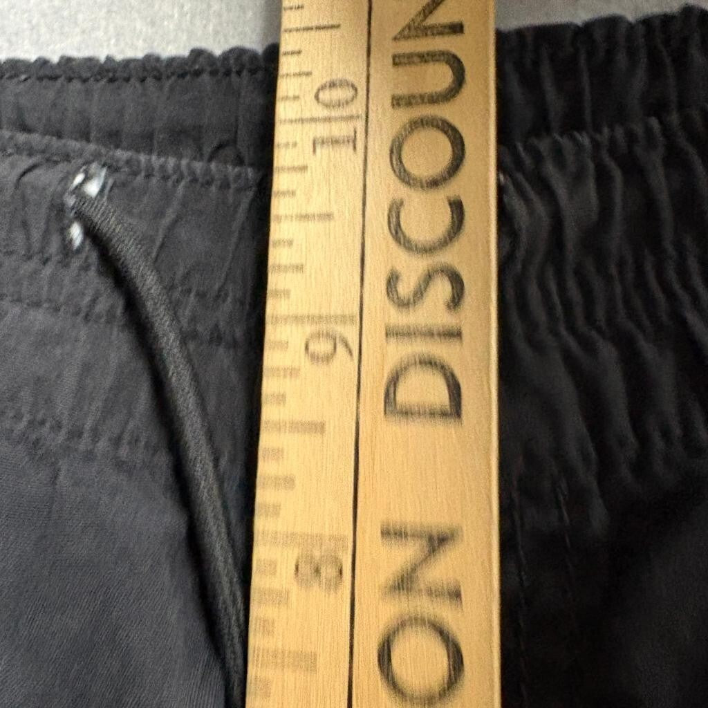 Aeropostale Active Utility Pants Womens XS Black Cotton Blend Cargo Drawstring
