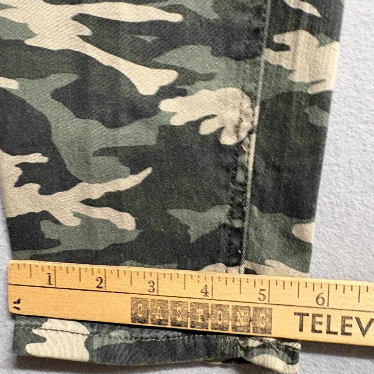 Kensie Jeans Womens 10/30 Camouflage Skinny Stretch Camo Pants Green