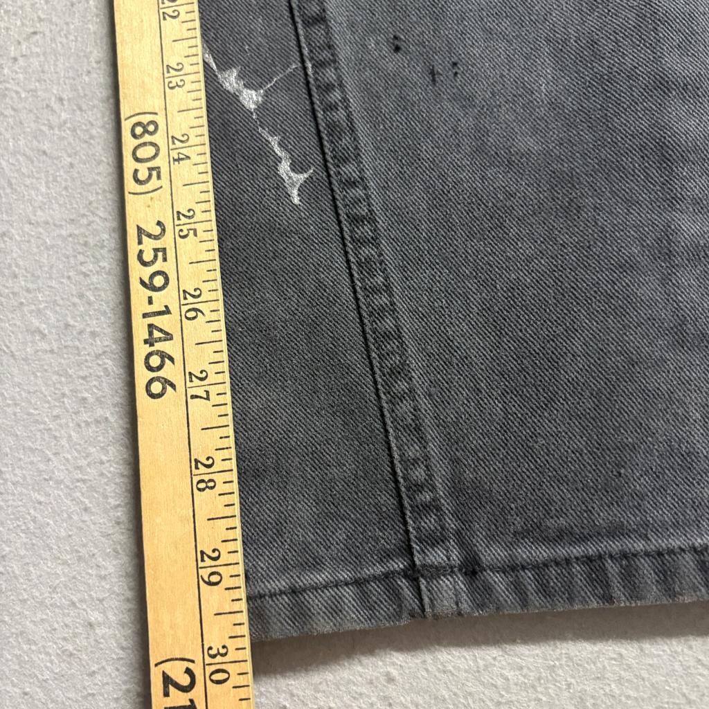 Vintage Bugle Boy Jeans Mens 30x30 Black Denim Gold Crest Series 90s