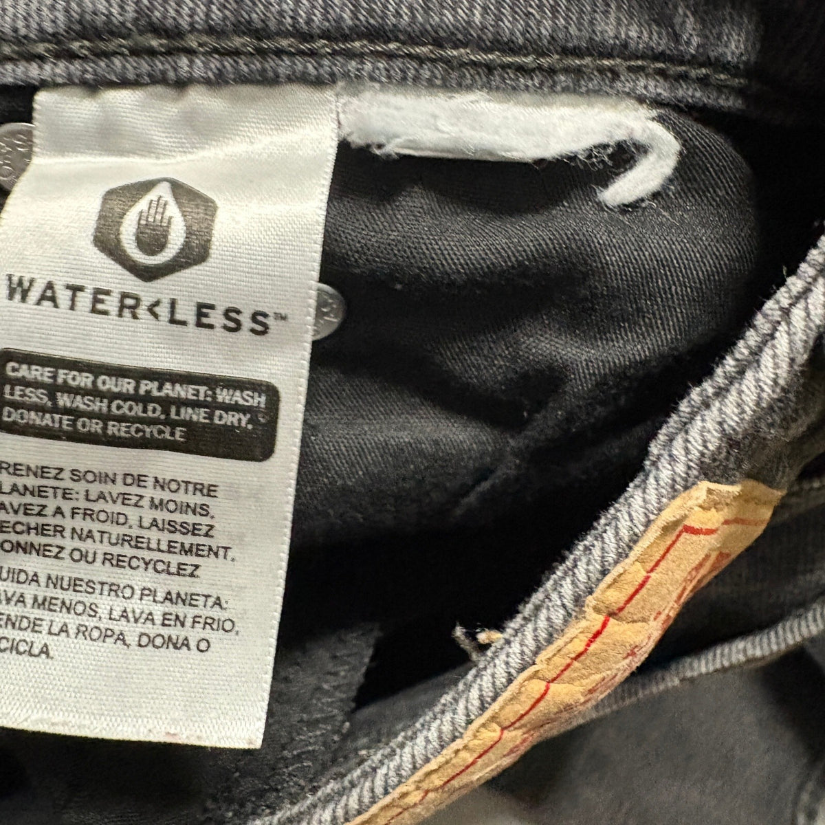 Levis Superlow Bootcut Jeans Womens 29 Black Denim Low Rise Waterless Stretch