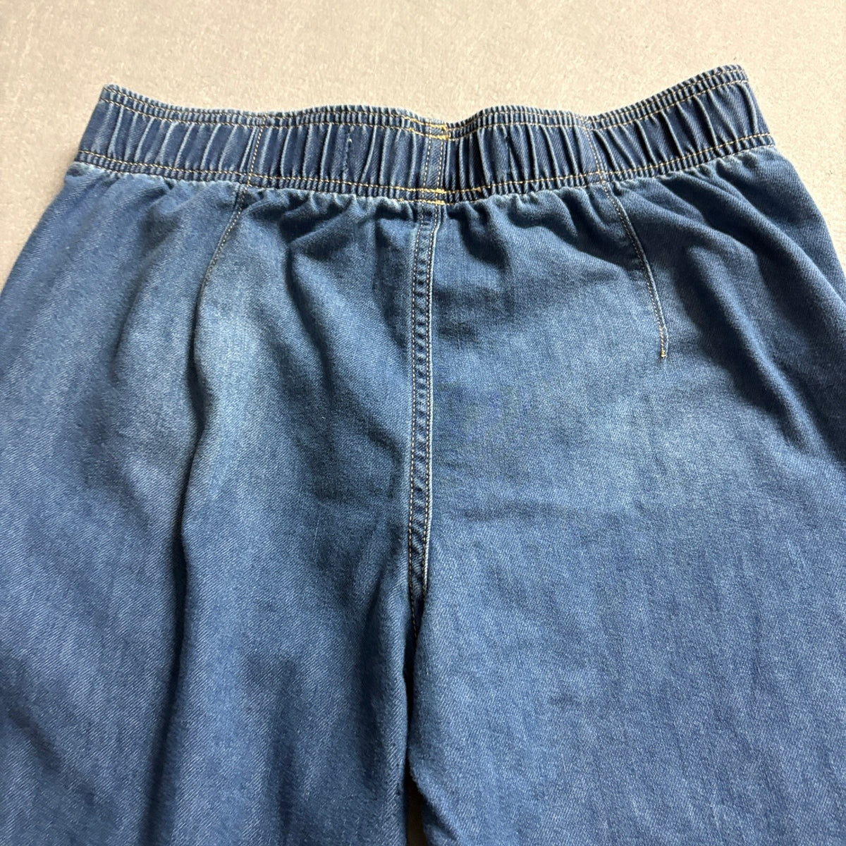 Old Navy High Rise Baggy Jeans Girls XL 14-16 Plus Blue Wide Leg Elastic Waist