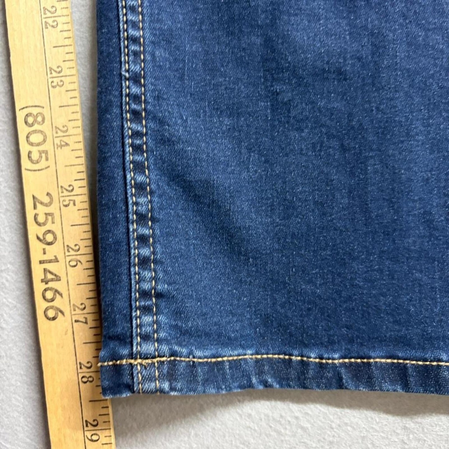 Calvin Klein Jeans Womens 16/33 Blue Denim Repreve Stretch Bootcut Jeans