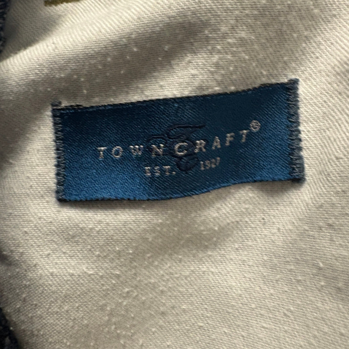Vintage Towncraft Jeans Mens 32x25 Blue Denim Polyester Blend Straight Leg