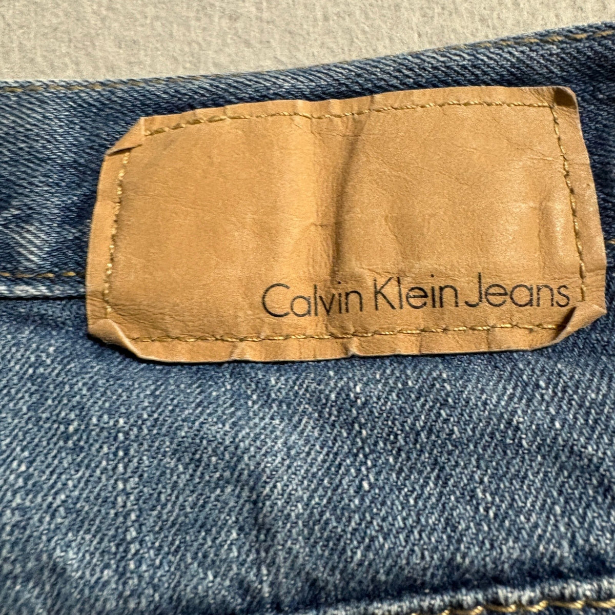 Calvin Klein Jeans Mens 32x32 Medium Wash Blue Denim Bootcut Stretch Jeans