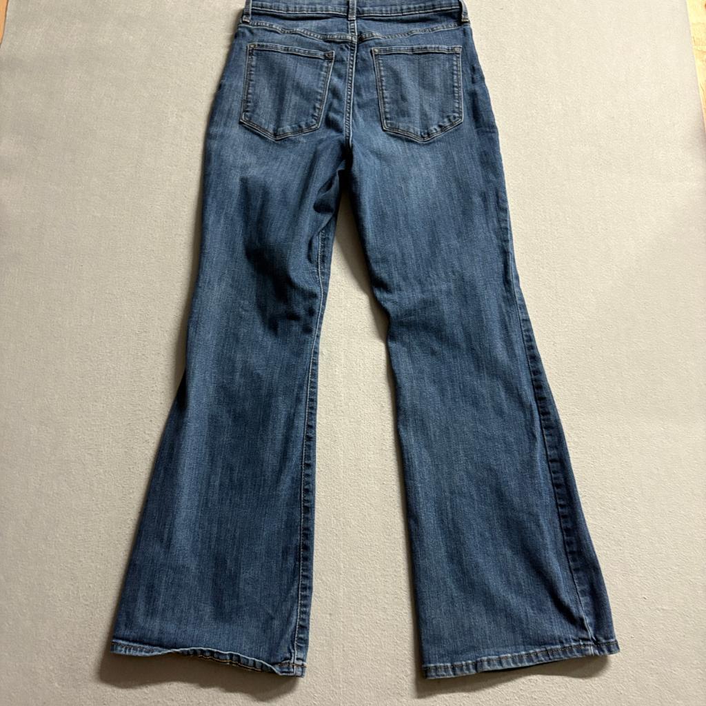 Banana Republic Slim Flare Jeans Womens 28/6 Blue Denim Stretch High Rise 29 In