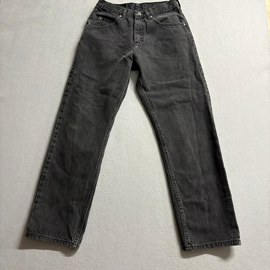 Wrangler Authentics Womens Jeans Black Denim High Rise Straight Leg Size 26x28