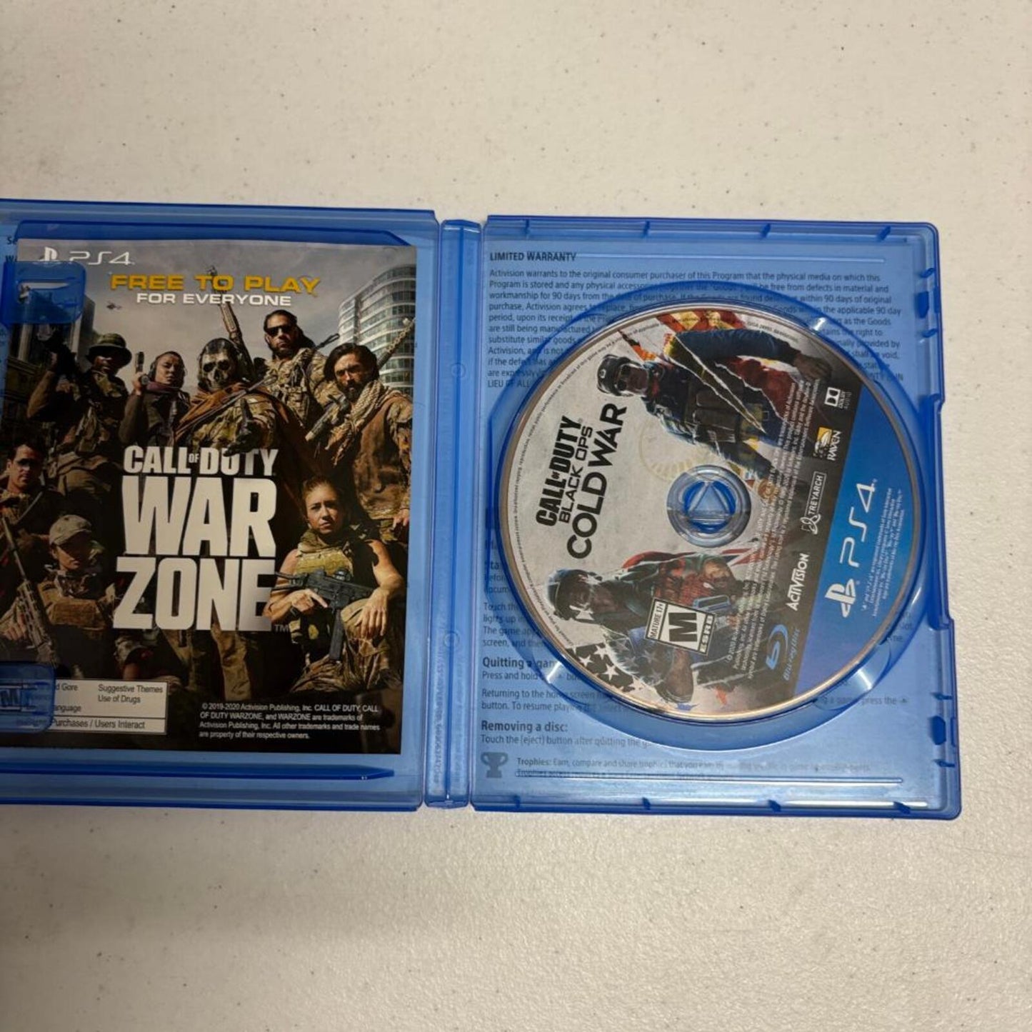 Call of Duty Black Ops Cold War Sony PlayStation 4 PS4 Game Disc Case