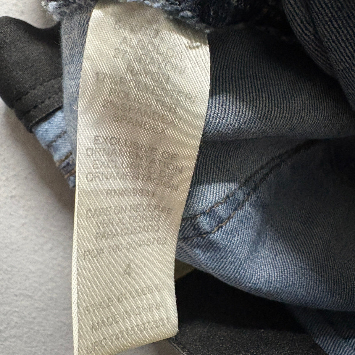 Democracy Ab Solution Womens Size 4 Ankle Skinny Jeans Raw Cut Frayed Hem Blue
