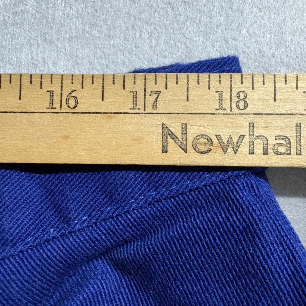 Vintage Boss Jeans Mens 38M Royal Blue Denim Pants Made in USA Workwear