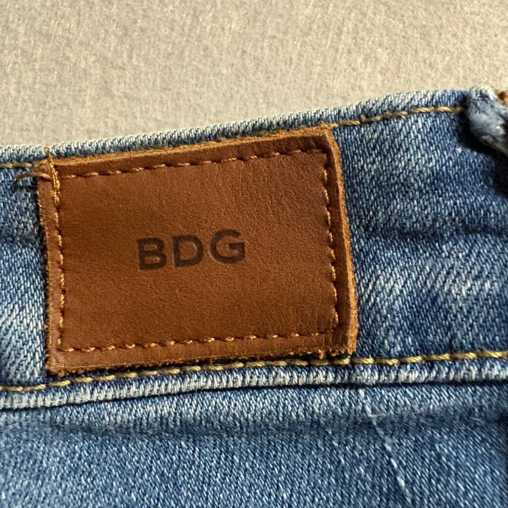 BDG High Rise Flare Jeans Womens 27x34 Blue Denim Urban Outfitters Stretch