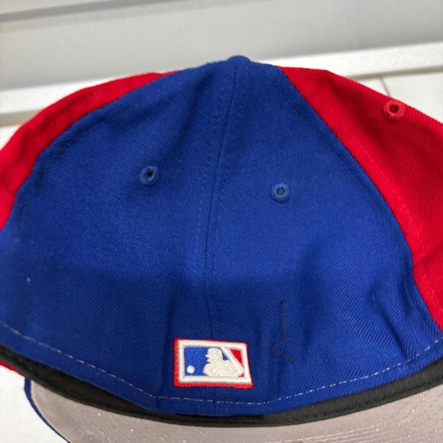 Montreal Expos New Era Cooperstown Collection Fitted Hat Size 7 5/8 Blue Red