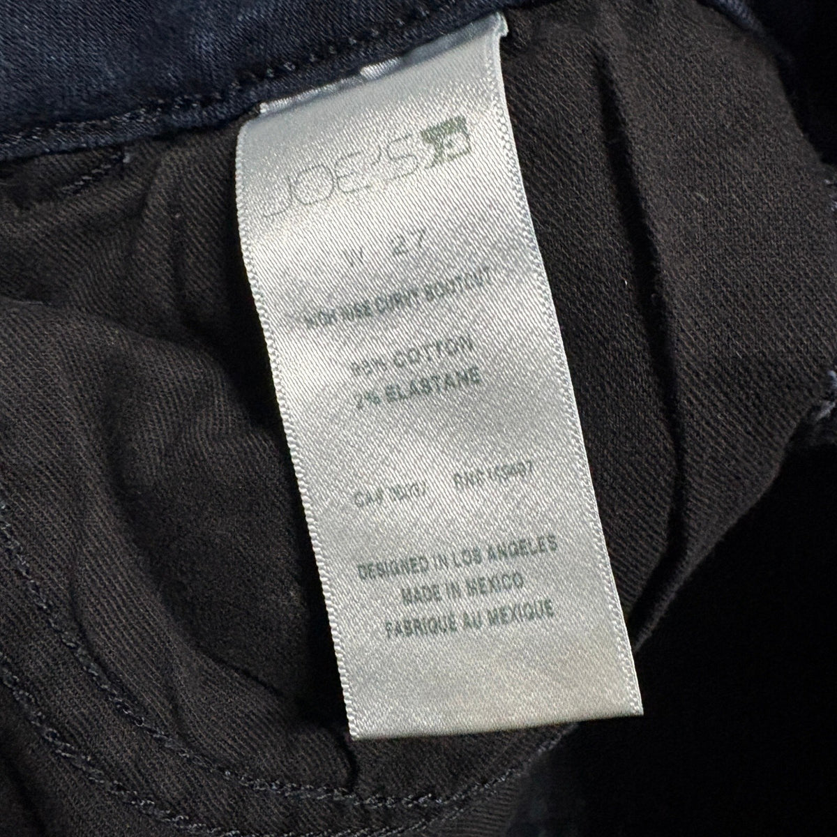Joe's Jeans Womens 27 High Rise Curvy Bootcut Dark Wash Stretch Blue Denim Pants