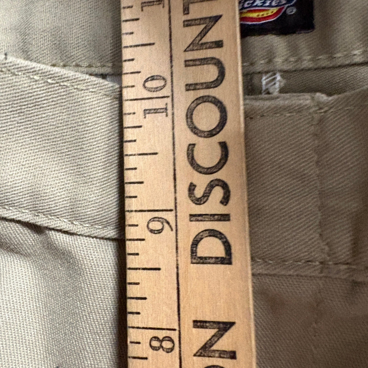 Dickies Mens Chino Shorts Size 30 Khaki Tan Flat Front Twill Workwear Casual