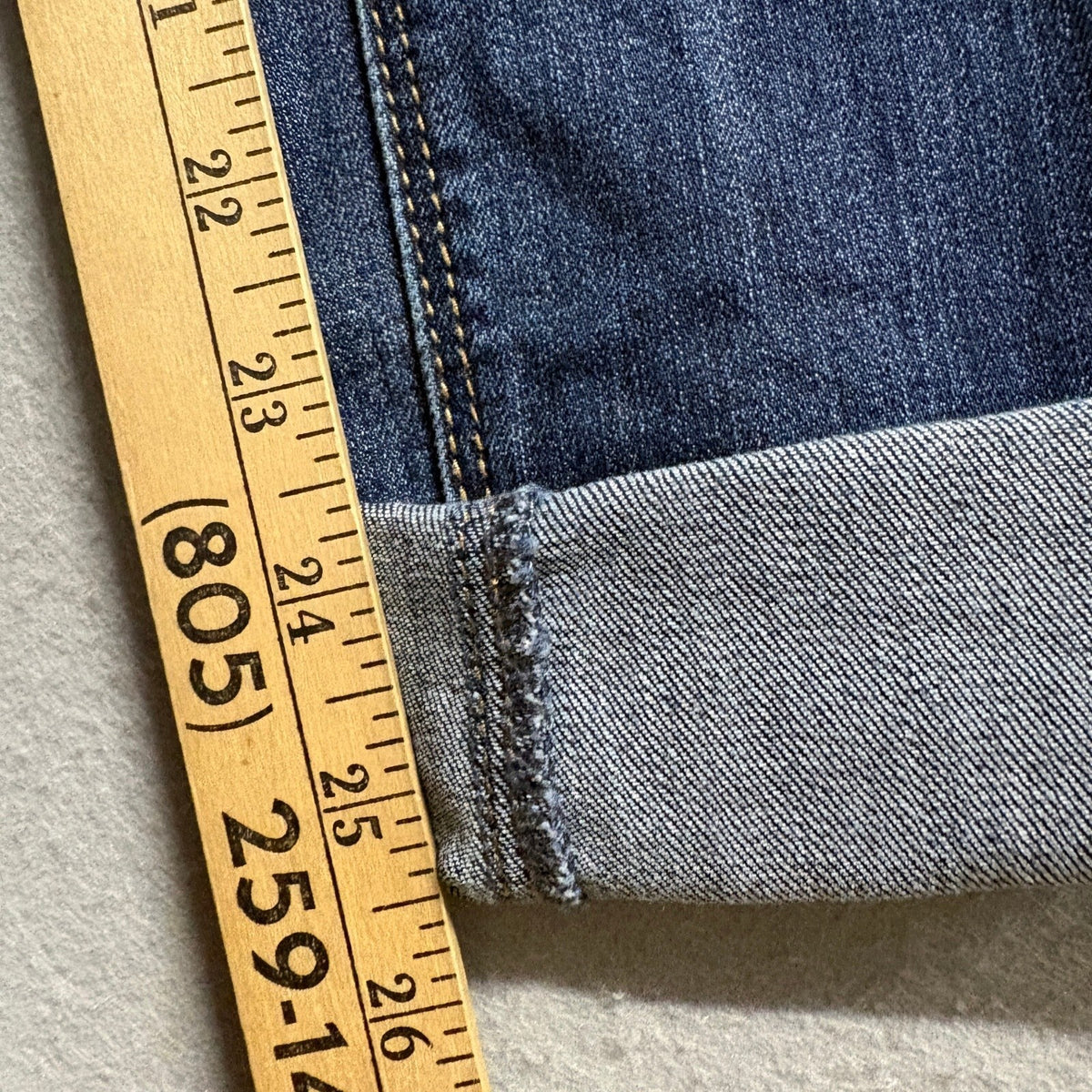 Seven7 High Rise Skinny Jeans Womens Size 8 Blue Denim Stretch Cuffed