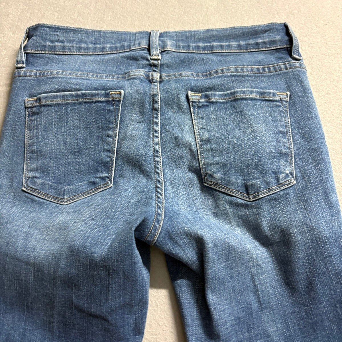 Frame Denim Le Skinny de Jeanne Jeans Womens 26 Culver Blue Stretch Slim Skinny