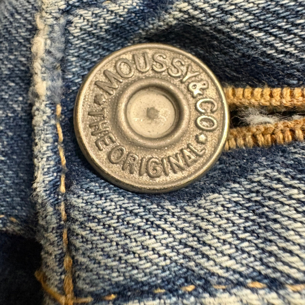 Moussy Vintage Barneys New York Jeans Womens 25 Distressed Blue Denim Japan Made