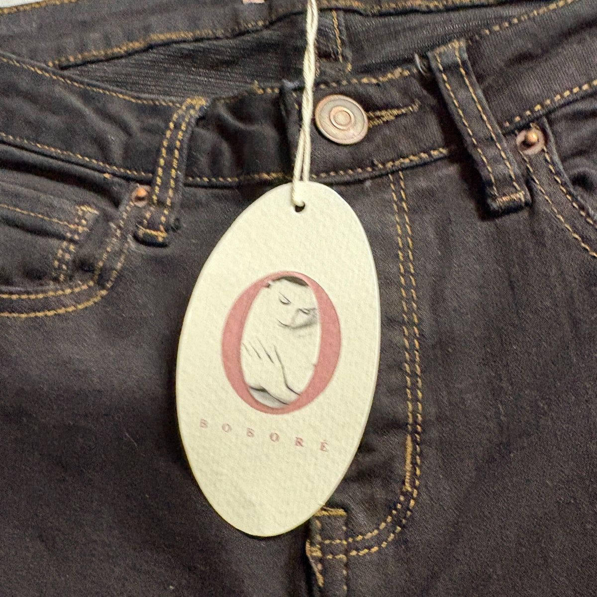 Bobore Flare Jeans Womens Size 25 Black Denim High Rise Bell Bottoms Stretch NWT