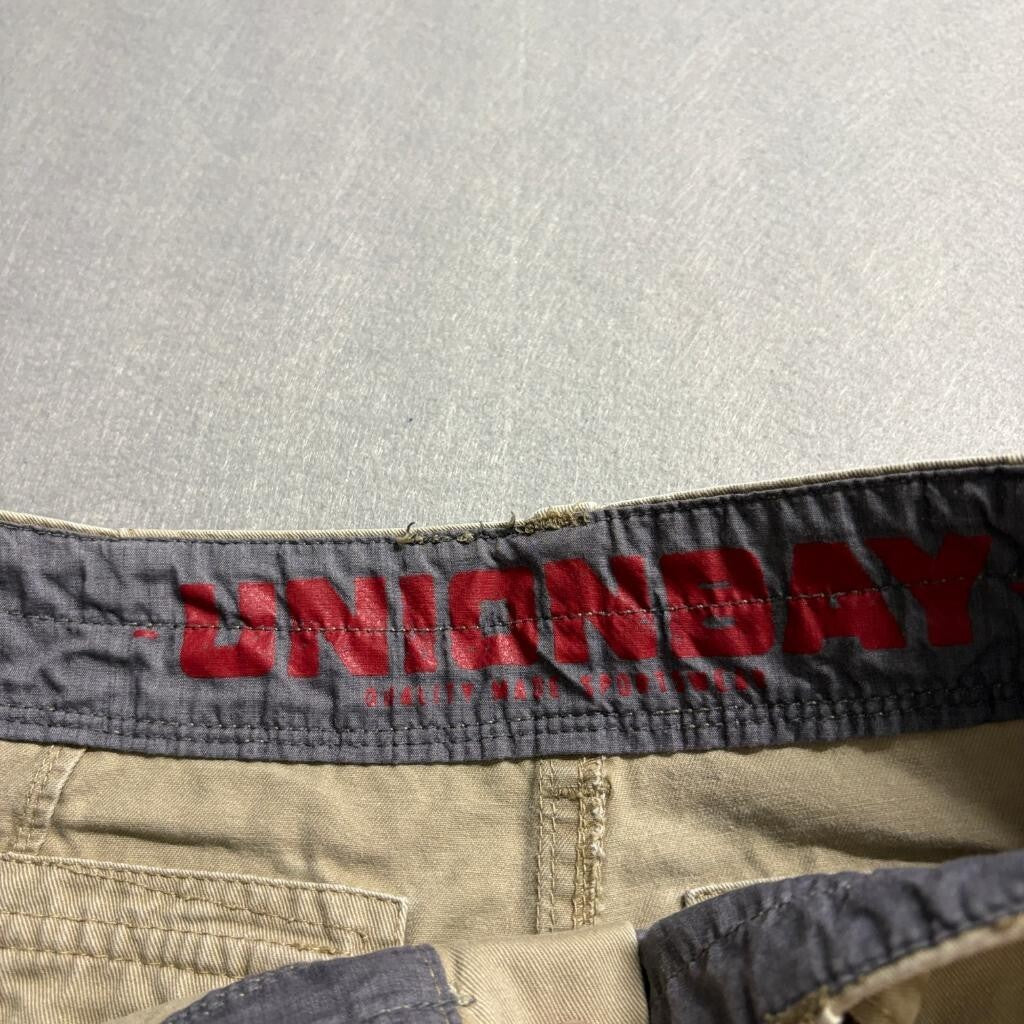 Unionbay Cargo Pants Mens 32x30 Beige Khaki Cotton Utility Multi Pocket