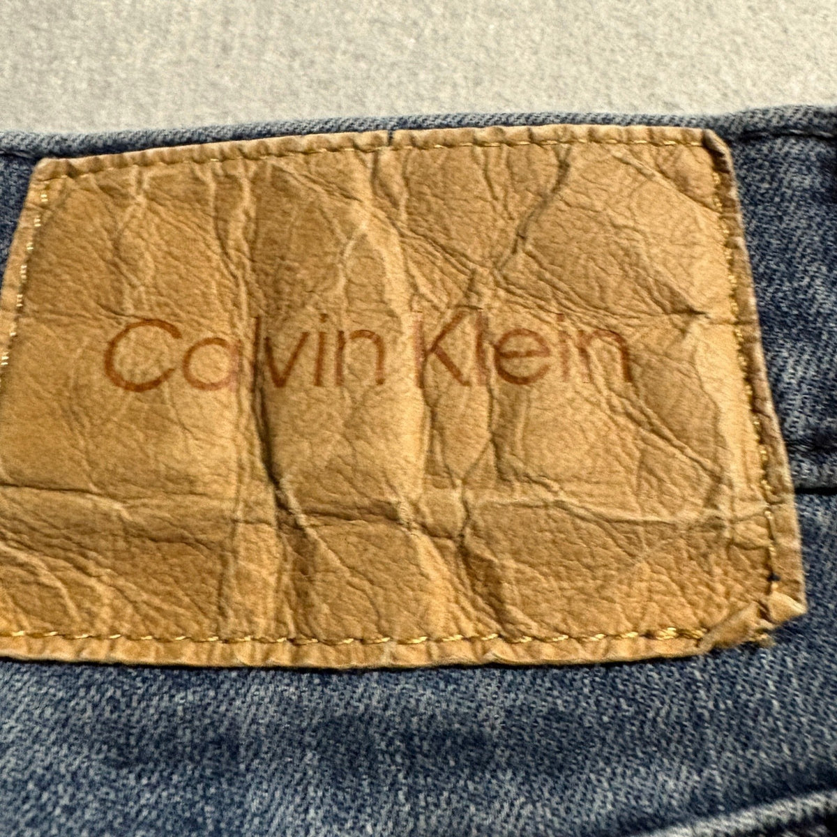 Calvin Klein Jeans Mens 34x30 Slim Straight Blue Stretch Denim Pants