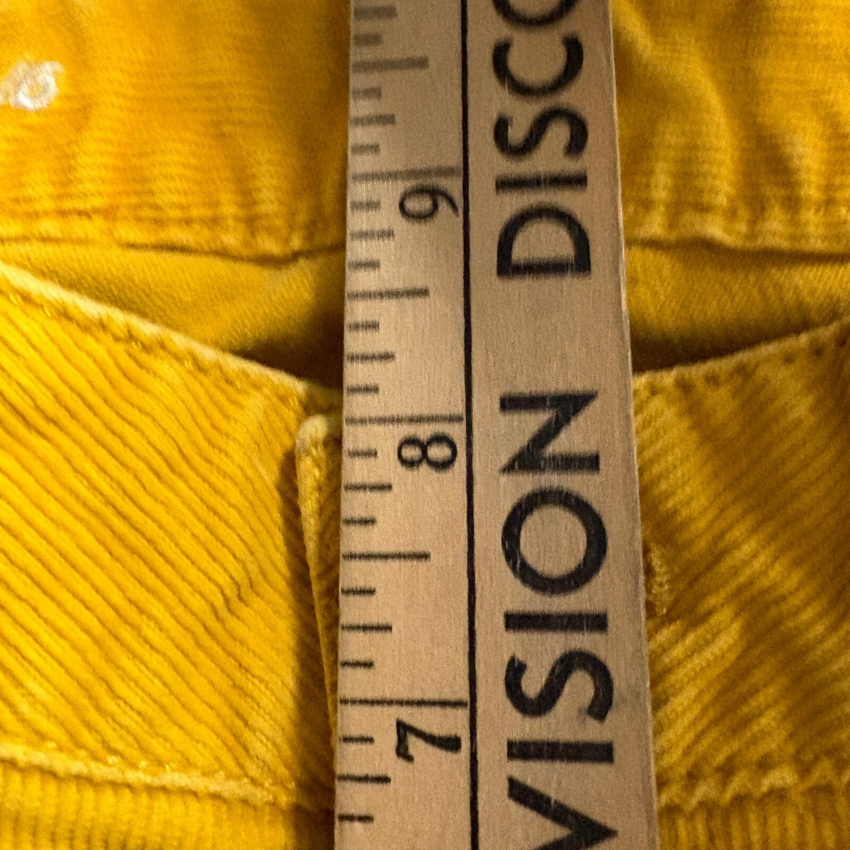 Gap 1969 Real Straight Corduroy Pants Womens 28/6 Yellow Gilded Gold Stretch