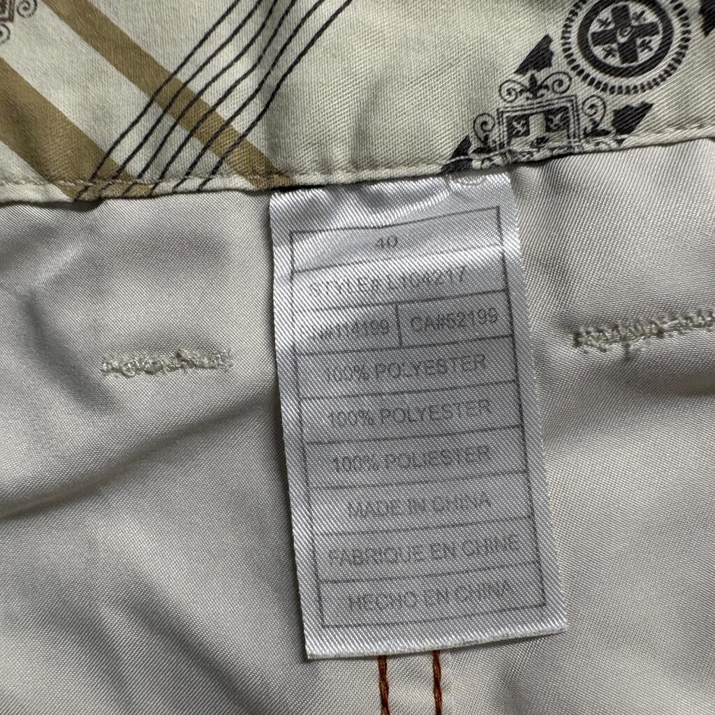 Quiksilver Mens Cargo Shorts Size 40 Beige Tan Polyester Boardshorts Hybrid