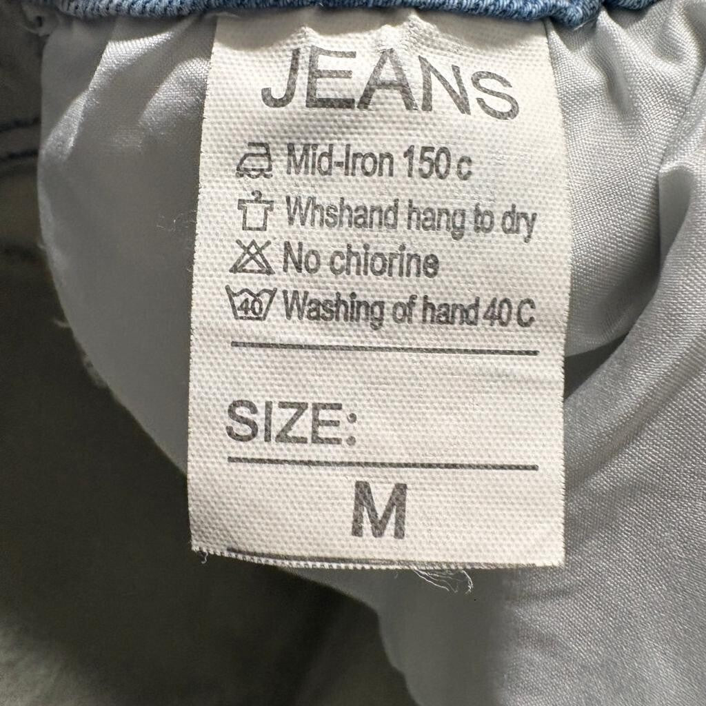Yedia Fleece Lined Skinny Jeans Womens Size M Light Wash Denim High Rise Warm