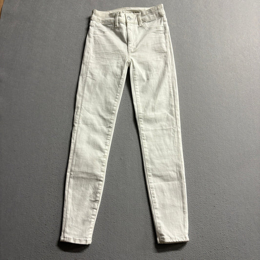 American Eagle Ne(x)t Level Stretch High Rise Jegging Jeans White Size 00 Short