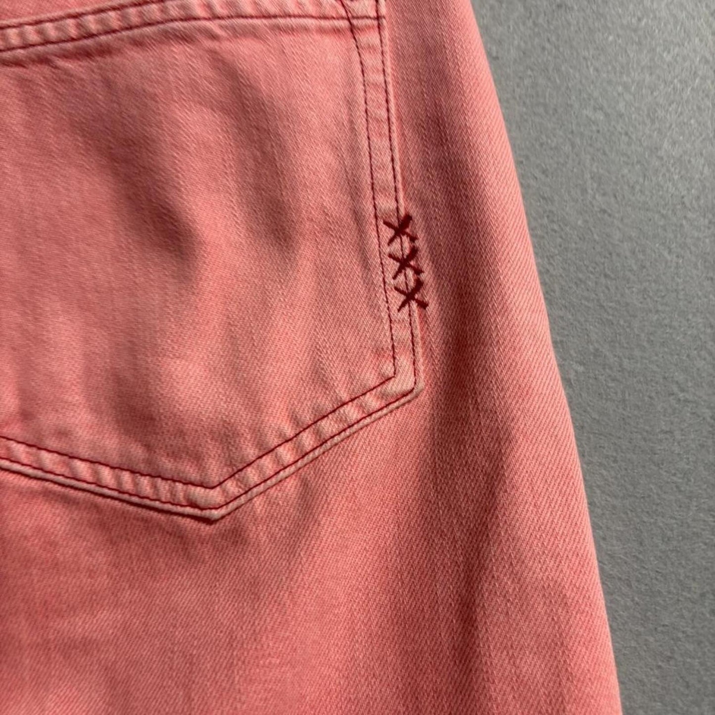 Scotch & Soda Amsterdams Blauw Pink Jeans Womens 26/32 Straight Leg Cotton Denim