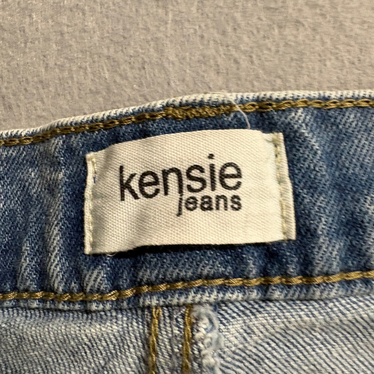 Kensie Jeans Womens 8/29 The Mila Ultra High Rise Straight Leg Blue Denim