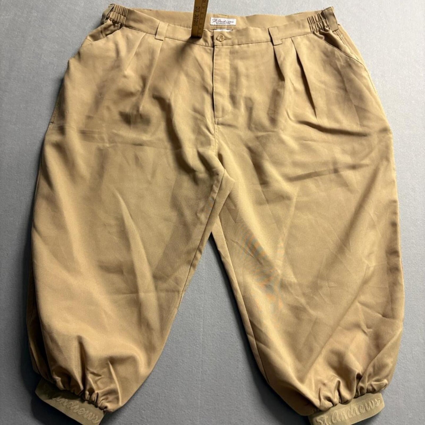 St Andrews Golf Knickers Womens Plus Size 44 Tan Khaki Polyester Golf Pants