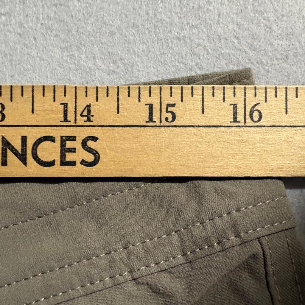 Swiss Tech Mens Utility Pants 32x30 Brown Nylon Spandex Stretch Hiking Outdoor
