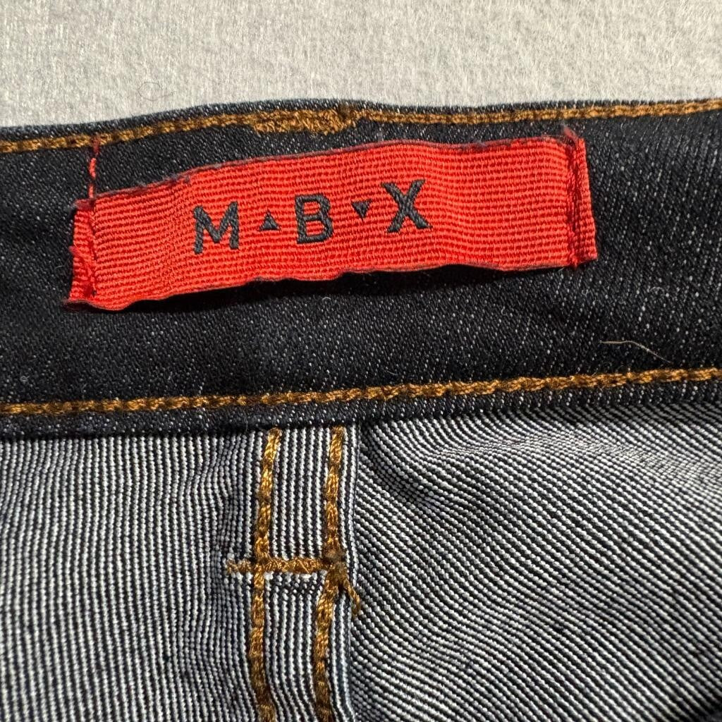 M-B-X Slim Fit Jeans Mens 30x30 Dark Indigo Blue Stretch Denim