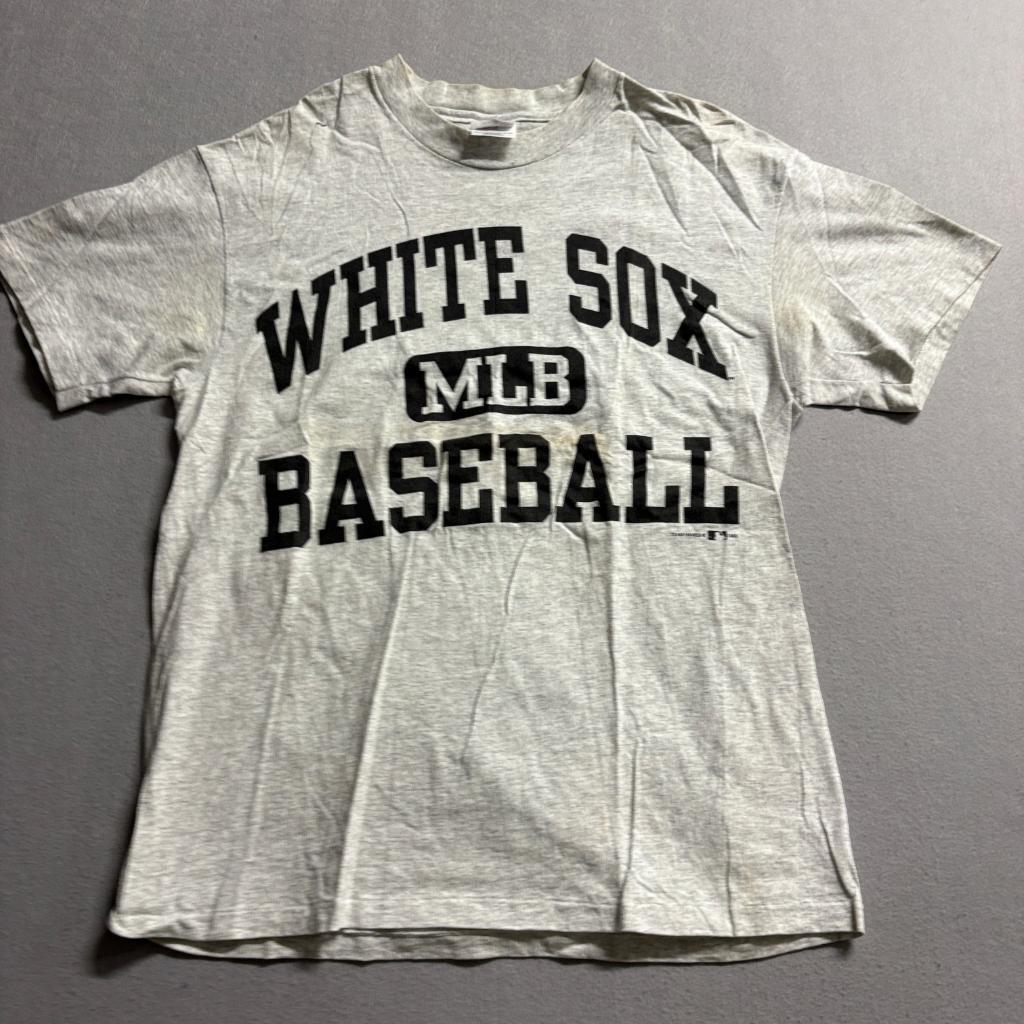 Vintage 1995 Chicago White Sox MLB T-Shirt Mens Large Gray Hanes Single Stitch