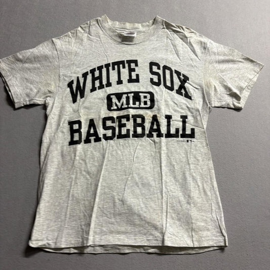 Vintage 1995 Chicago White Sox MLB T-Shirt Mens Large Gray Hanes Single Stitch