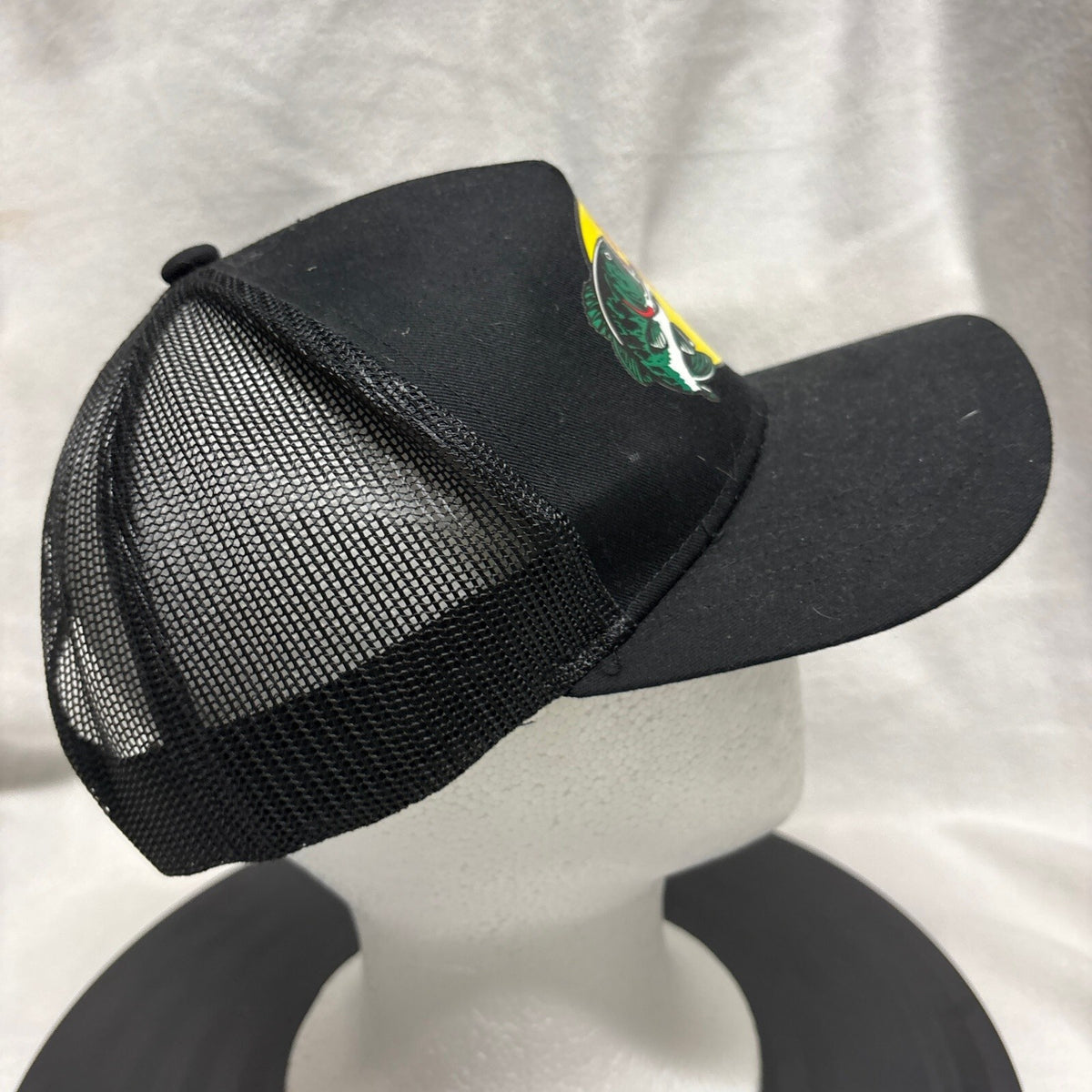 Bass Pro Shops Trucker Hat Snapback Fishing Cap Black Mesh One Size - Photo 3