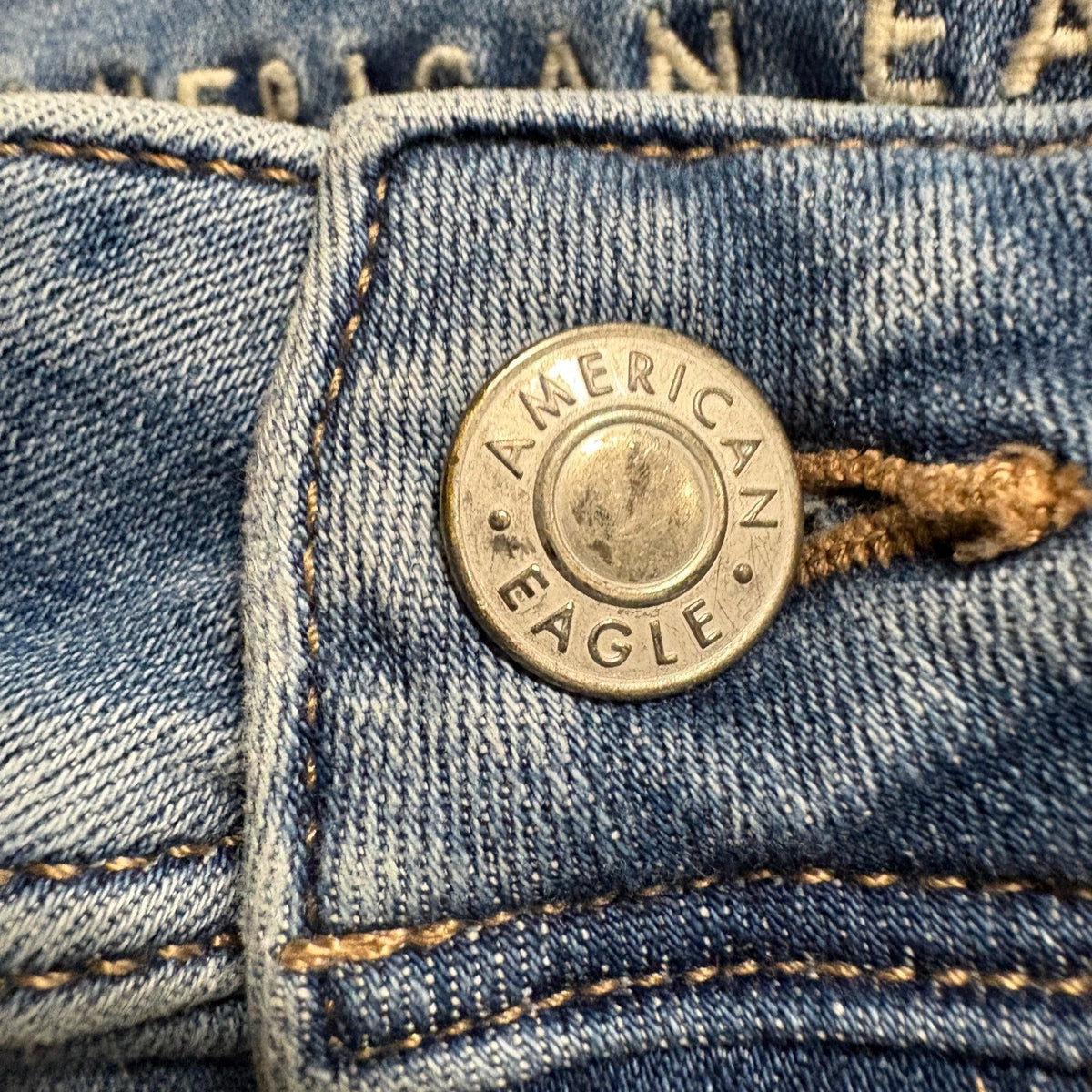American Eagle Next Level Stretch Jeans Womens Size 2 Regular Blue Flare Denim