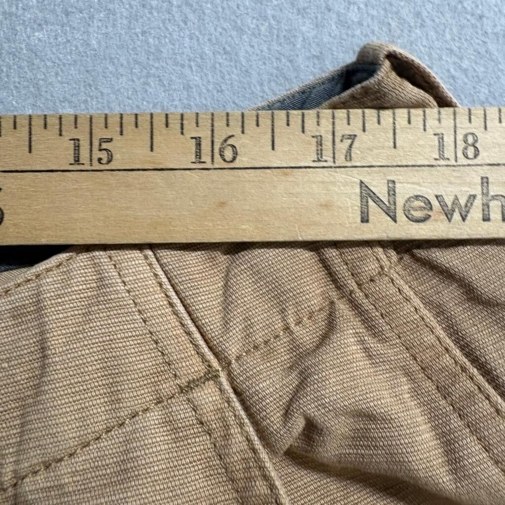 Carbon 2 Cobalt Mens 38 Chino Pants Khaki Tan Cotton Casual Straight Leg