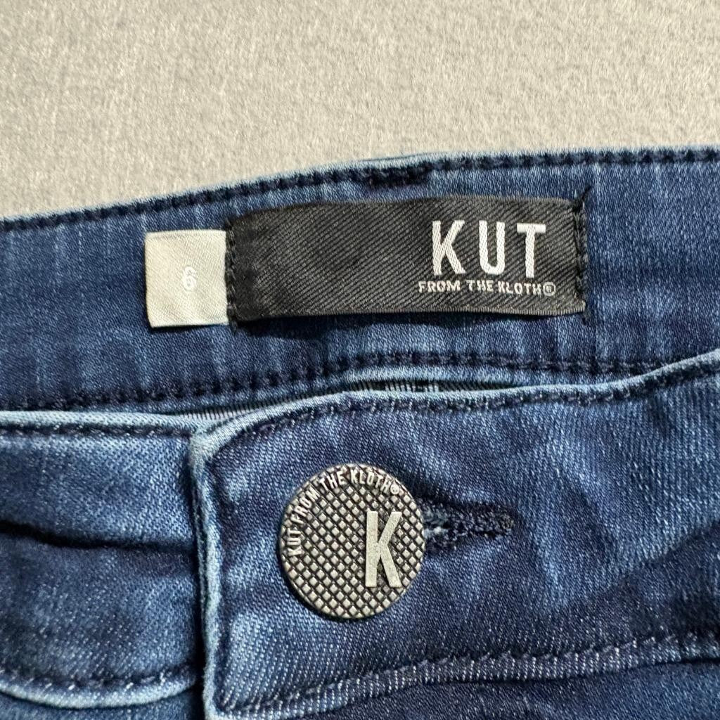 Kut from the Kloth Connie High Rise Fab Ab Ankle Skinny Jeans Womens Size 6 Blue