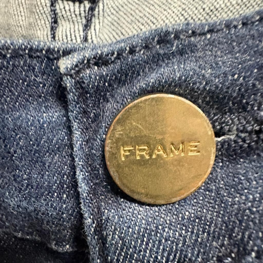 Frame Denim Le Skinny de Jeanne Jeans Womens 25 Blue Olympic Dark Wash Stretch