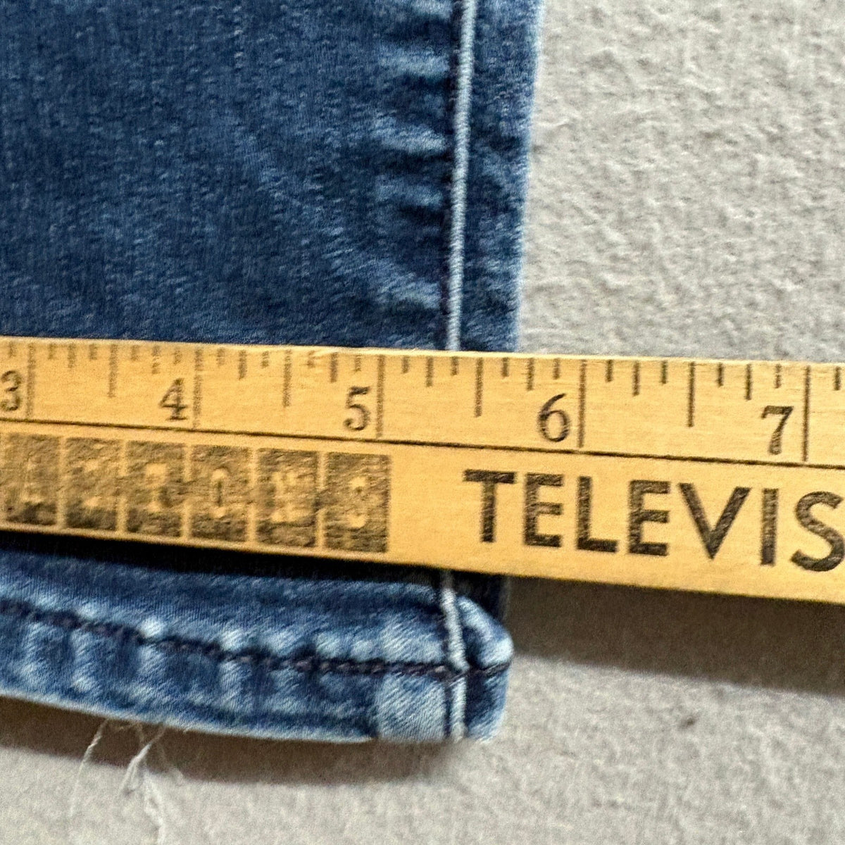 David Kahn Power Stretch Jeans Womens 27 Blue Denim Skinny Leg Made in USA