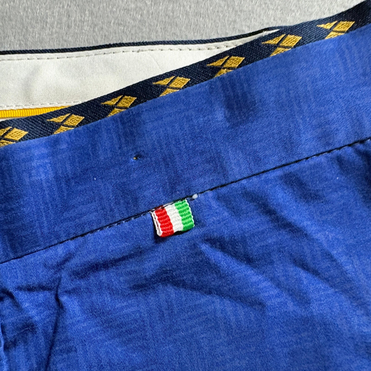 Moderno Womens Pants Size 36 Blue Cotton Blend Flat Front Chino Trousers