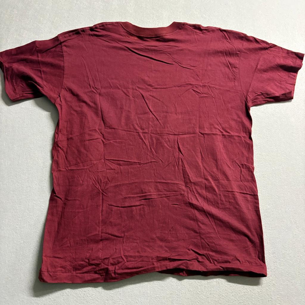 Vintage Hanvey Heavy-T Blank T-Shirt Mens XL Maroon Red Cotton Made in USA