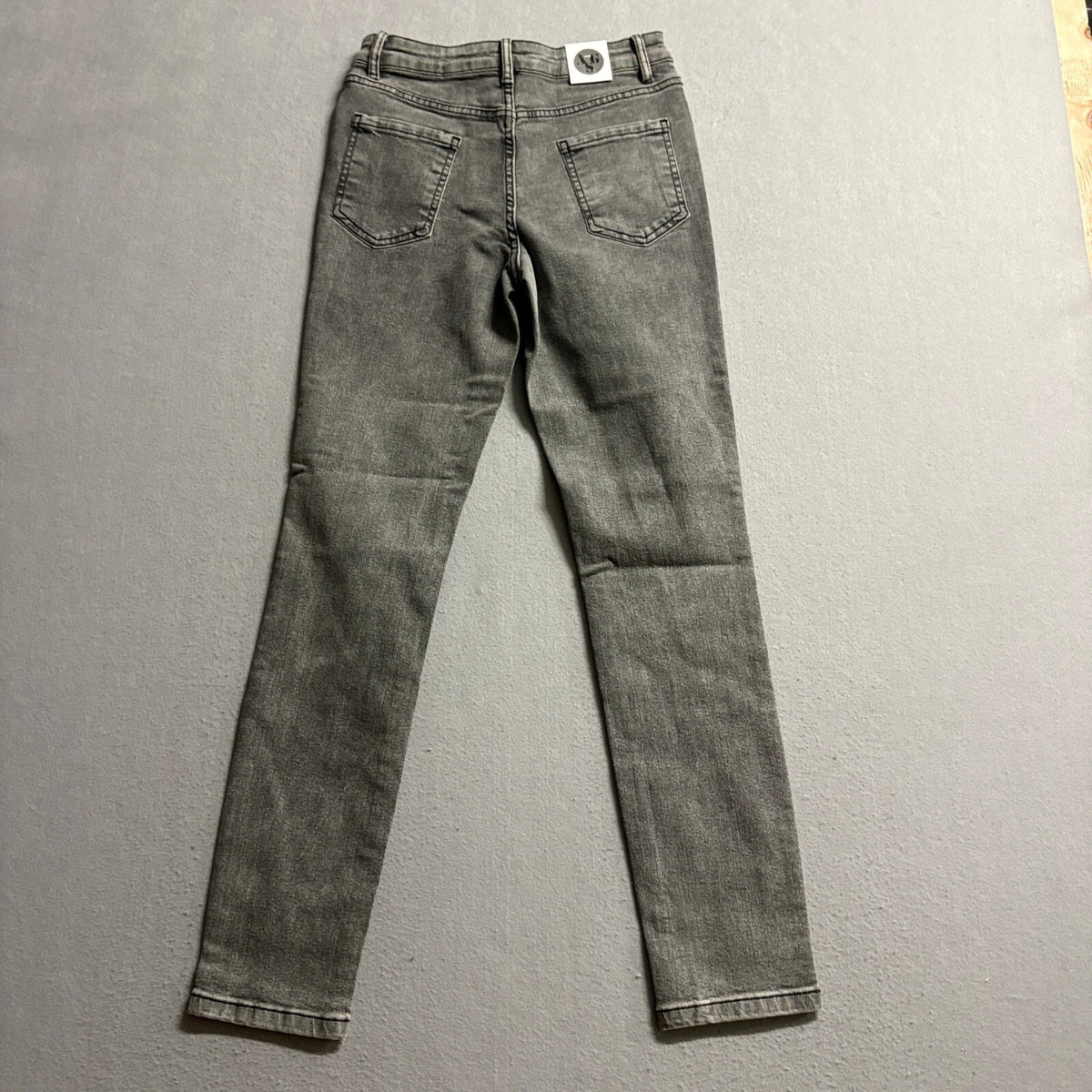 AGS Premium Jeans Womens Size 5 Gray Black Acid Wash Stretch Skinny Denim New
